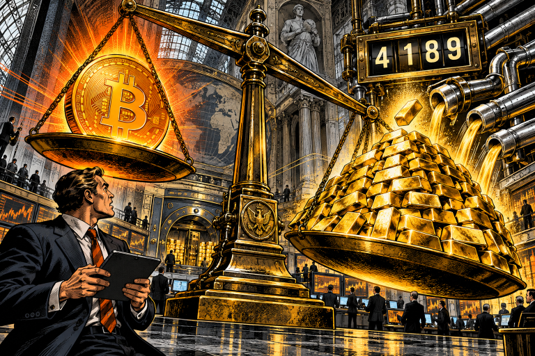 Bitcoin versus gold: A world record for ETFs, 20 tonnes more in China