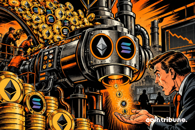 Ethereum and Solana: Staking breaks records, returns fall