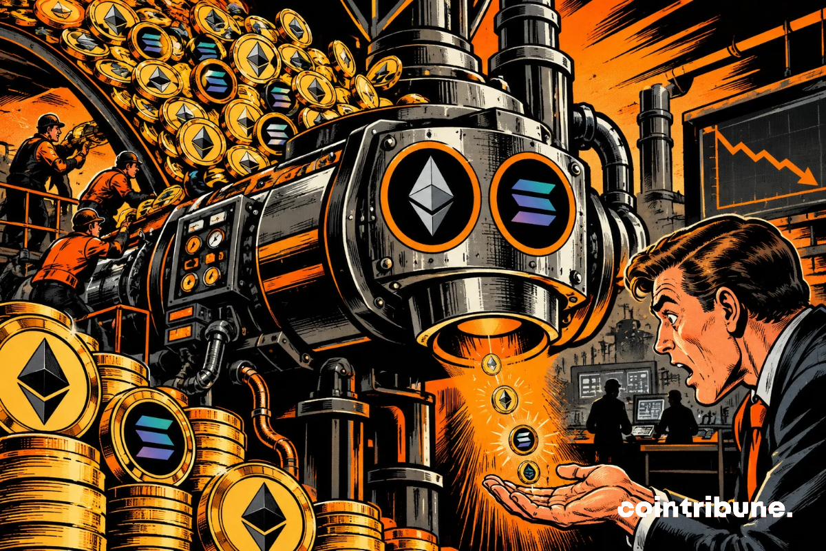 Ethereum and Solana: Staking breaks records, returns fall