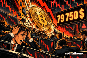 Bitcoin falls to $79,750, liquidations accelerate