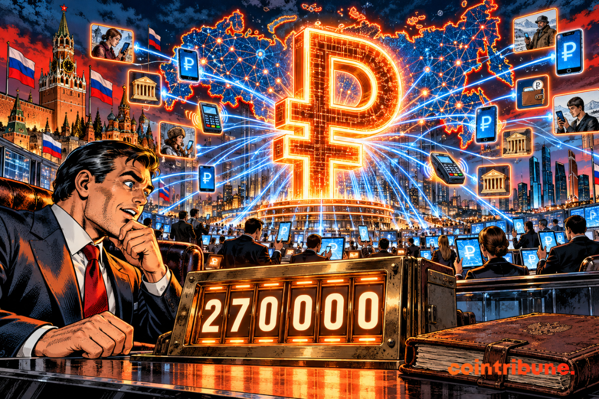 Crypto: Russia reaches 270,000 digital ruble accounts
