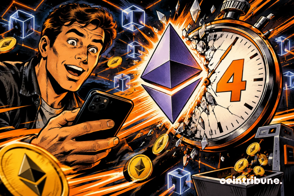 Ethereum breaks the clock: four minutes to speed up crypto transactions and hope to reduce transfer fees.