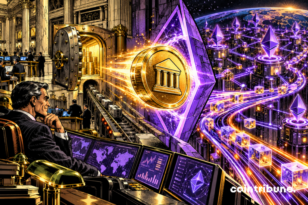 A banking token leaves traditional financial infrastructure to join the Ethereum main network.